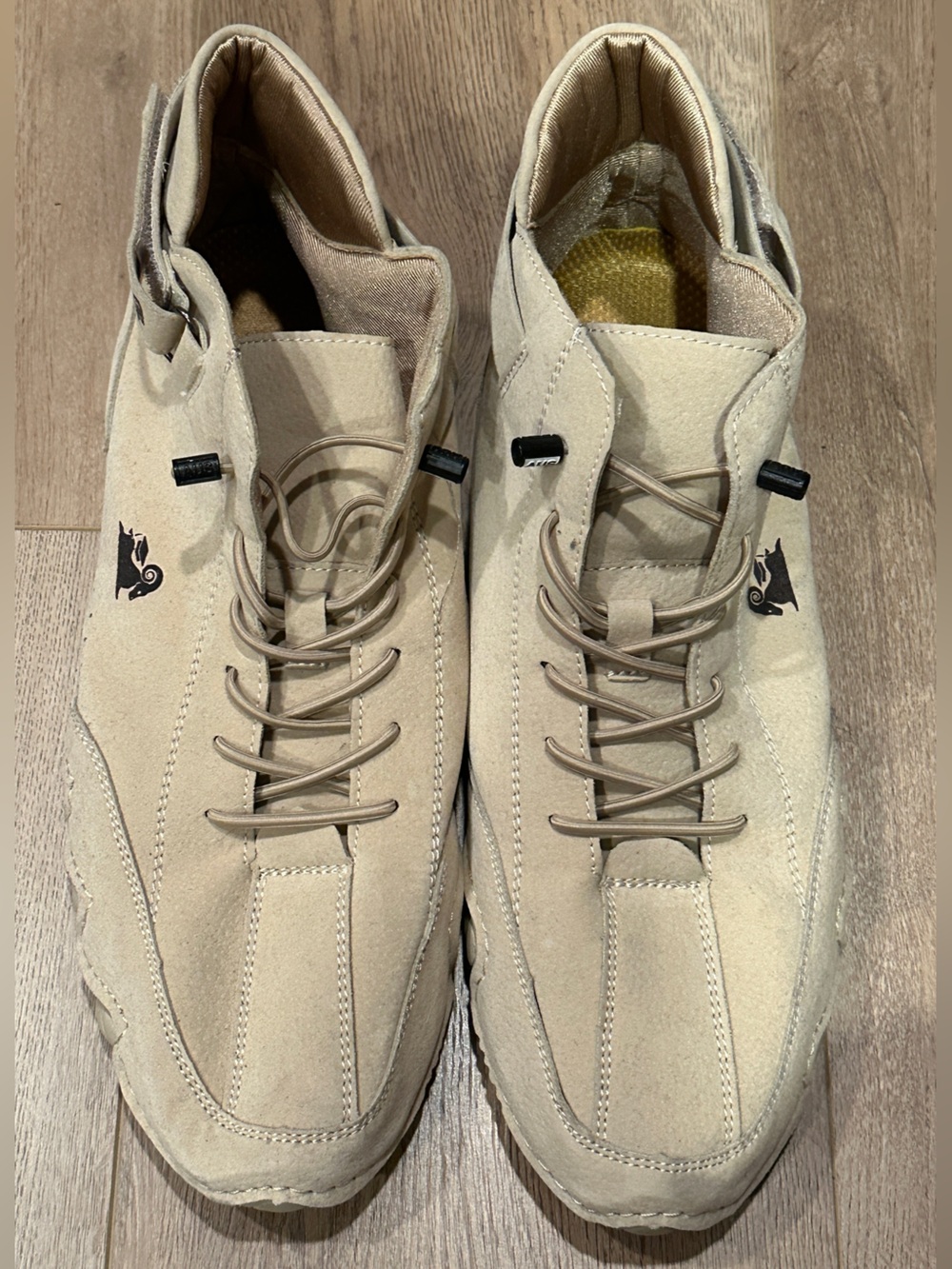 Ldeck Men's Lace-Up Casual Chukka Boots, Tan, Sz 46